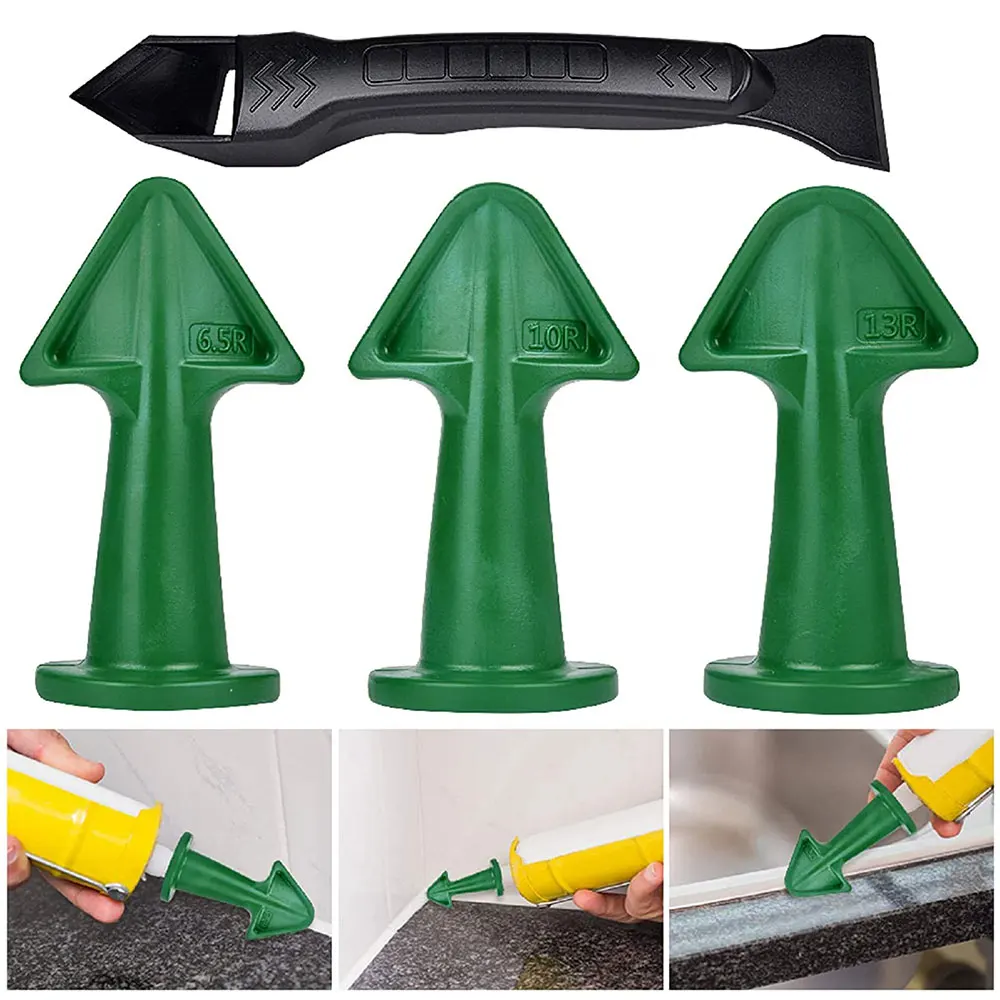 Пластик скребок Затирка плитки силиконовый набор шпателей шприц для заделки