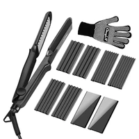 ckeyin hair straightener crimper waver 4 in 1 curling crimping flat iron 4 interchangeable styling tool adjustable temperature50