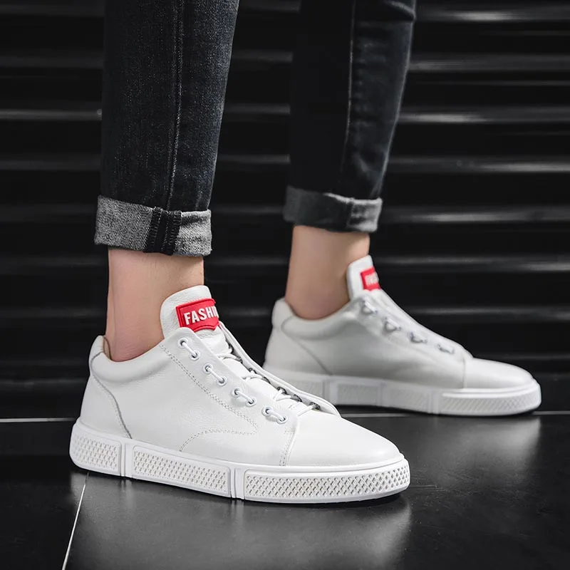 Мужская обувь кожаная повседневная модная новинка 2021 мужская черные мужские