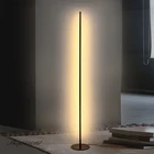 Современная светодиодная торшер в полоску, простой стоячий светильник для гостиной, спальни, художественные декоративные высокие лампы, торшер для углов
