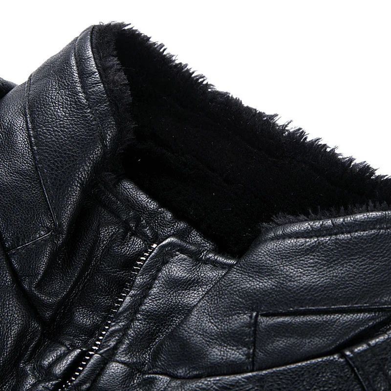 Черно-коричневое пальто размер 30 лет зимнее кожаное Европейское мужское