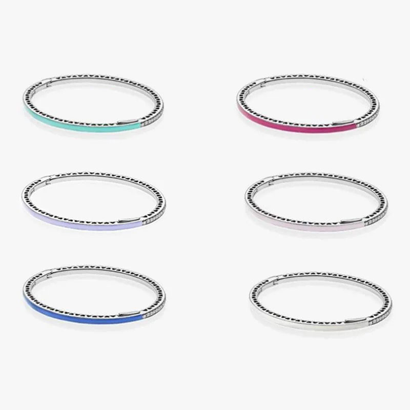 

Authentic 925 Sterling Silver Pan Bracelet New Versatile And Shining Heart Creative Bracelet Fit Diy Charm Women Jewelry