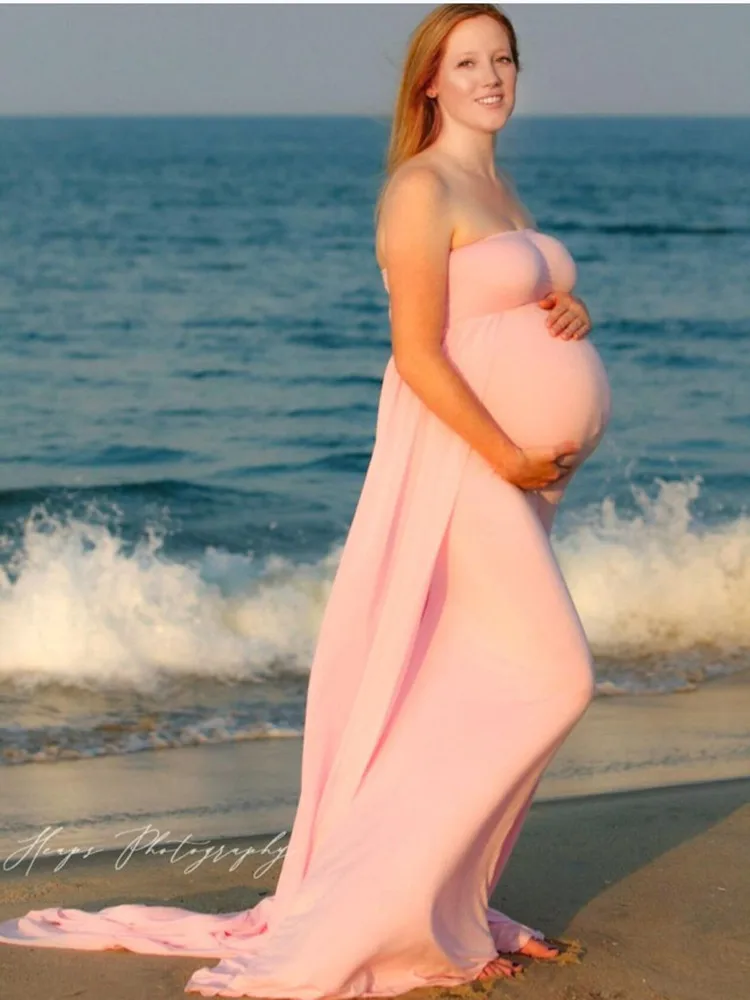 Платье для беременных с плащом без Плеч длинное платье фотосъемки элегантное