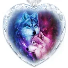 Богемный Готический пользовательские волк кулон ожерелье Nordic Необычные Бусины муранское стекло Волк форме плетённого кольца для женщин стекло ожерелье для ювелирных изделий