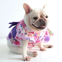 pet outfit excellent 2 colors eye catching kimono style pet dog costume for puppy shop puppy clothes dog costume