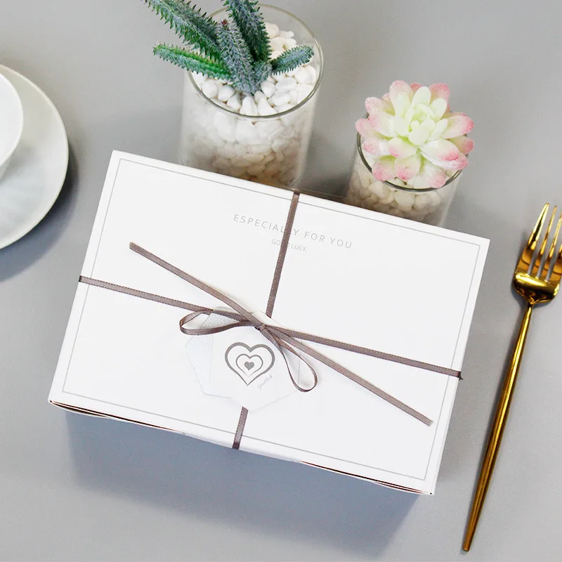 Простые высококачественные белые свадебные подарочные пакеты для конфет