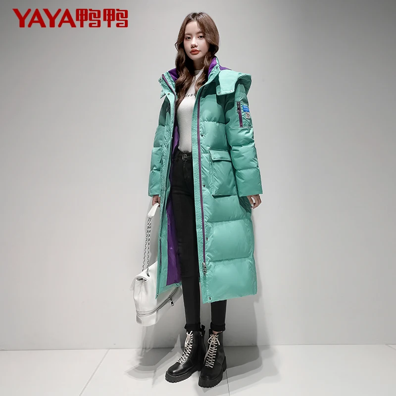 New down Jacket Women's Winter Mid-Length Fashion Thickened Coat Popular Fashion white winter coats