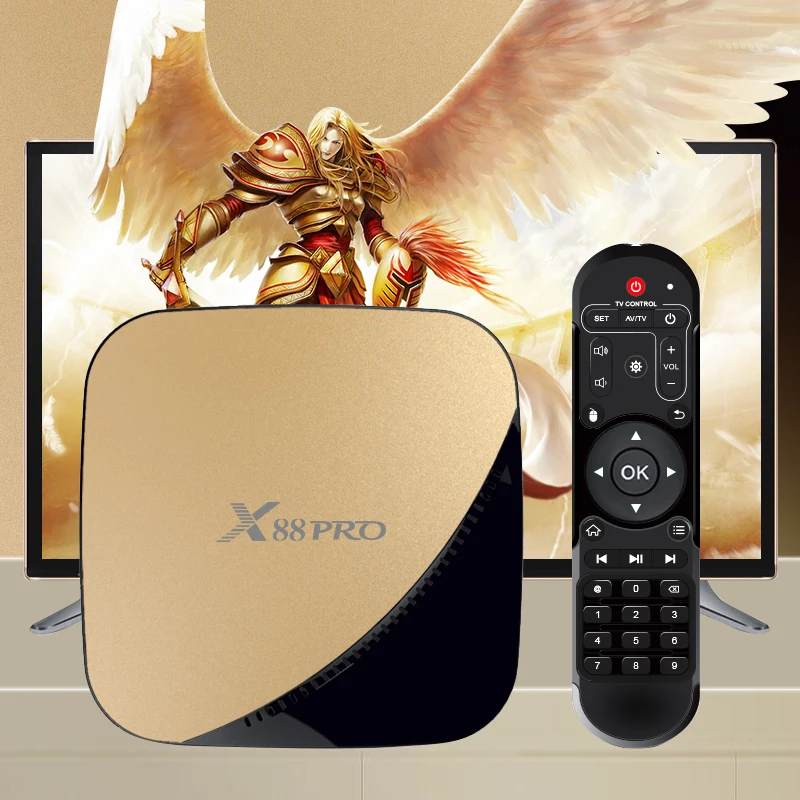 X88 PRO tv Box Android 9,0 4 Гб 4 к ТВ-приставка ram 64 ГБ 32 ГБ Google голосовой помощник Rockchip RK3318 четырехъядерный Wifi Youtube 4K