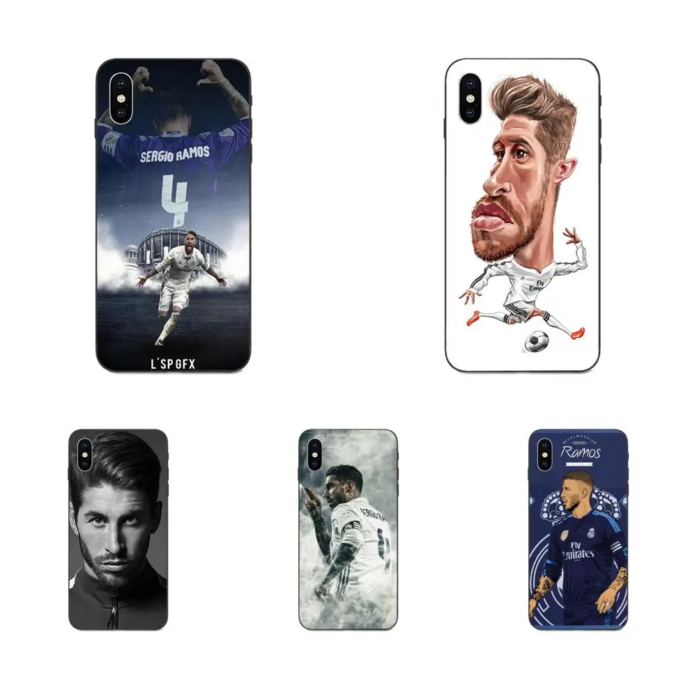 Для Samsung Galaxy A3 A5 A6 A6s A7 A8 A9 A10 A20E A30 A40 A50 A60 A70 звезды плюс мягкий Silica гелевый футболист Серхио Рамос Sr4