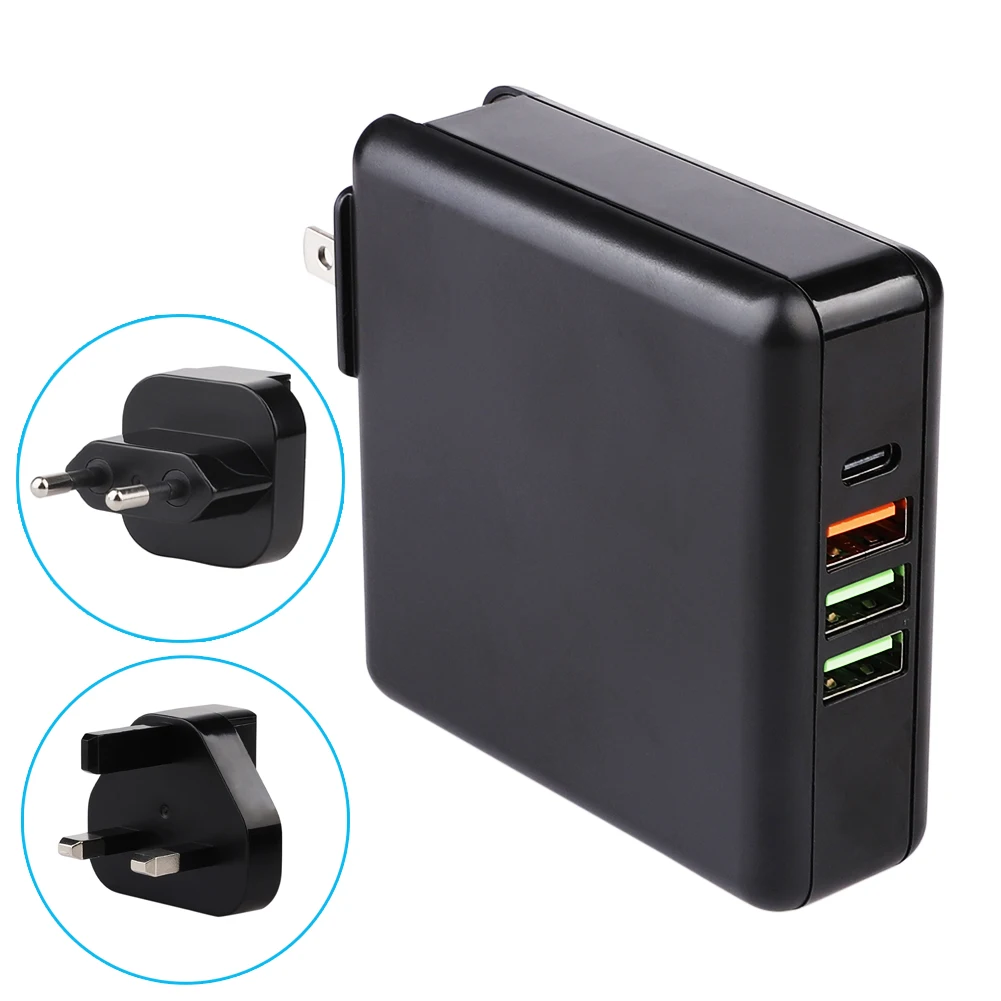 61 Вт 4 порта PD type C USB быстрое зарядное устройство для MacBook huawei ноутбук адаптер питания быстрая зарядка 3,0 телефон планшет USB зарядное устройство