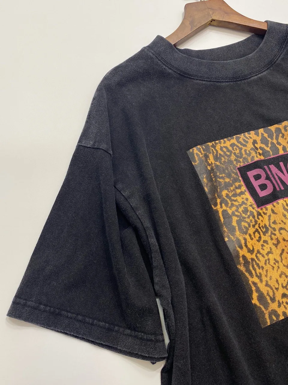 

American Luxury 2021 Summer Bing Leopard Print Women Loose Long T-shirt