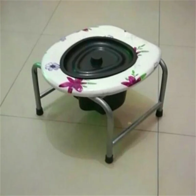 Plastic closestool spittoon Urine bucket cuspidor Urinal basin potty chair mobile toilet | Стулья и табуреты для ванной