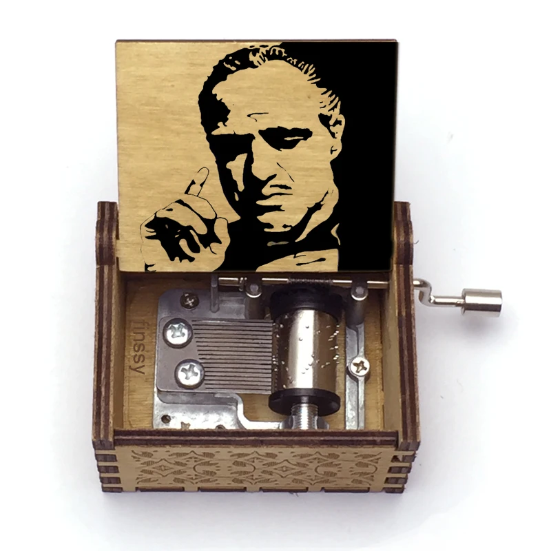 2020 Новейшая музыкальная шкатулка с принтом фигуры крестного отца Caixa De Musica