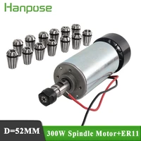 free shipping 0 3kw cnc spindle motor with 13pcs er11 chuck 300w spindle motor diy 12 48 300w dc motor for pcb milling machine