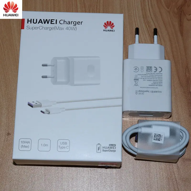 Быстрое зарядное устройство для Huawei P30 Pro оригинальное 40 Вт 10 В/4AVEU суперзарядное