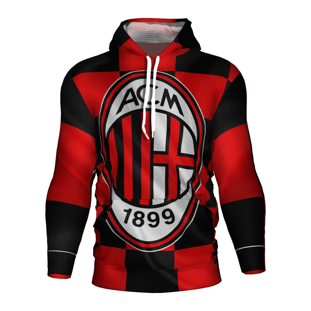 Ac Milan Футбольная Футболка 2018 2019 футбольная 3d Толстовка спортивный костюм