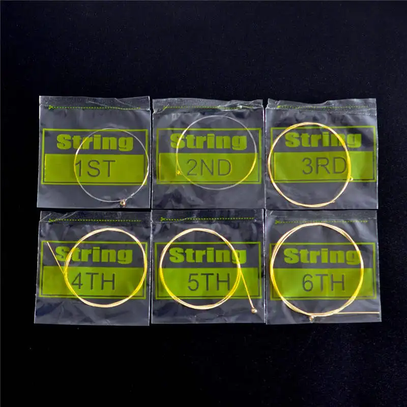 

Acoustic/Electric Guitar String 6 pcs/ Set For Guitarra Bass Parts and Accessories