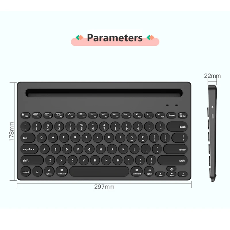 Портативная Беспроводная Bluetooth клавиатура для iPad 2 3 4 Air Новинка 2017 2018 Pro 9 7 дюймов