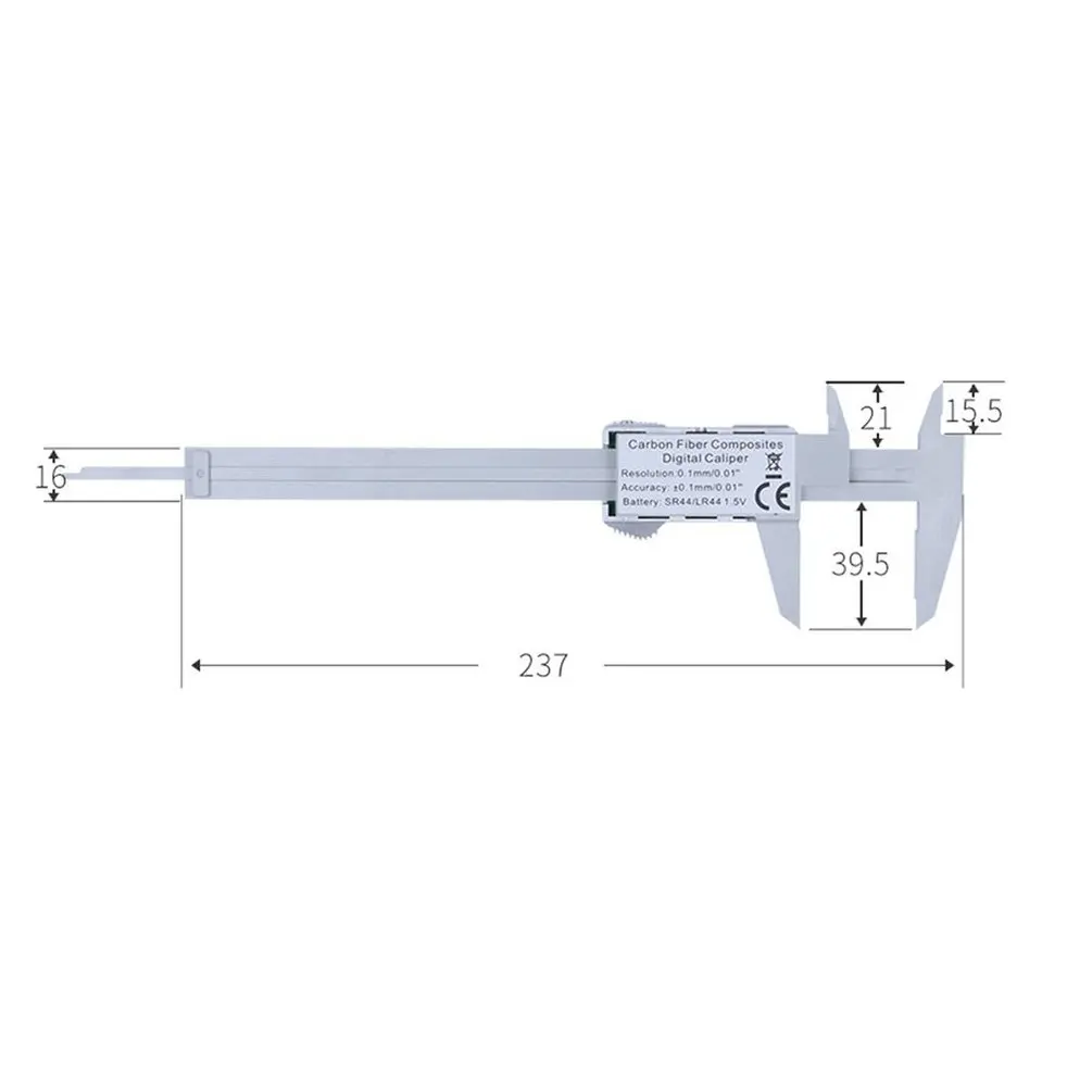 

0-100mm 0-150mm LCD Display Digital Vernier Caliper Inches Millimeters Measuring Tools Home Measurement Gauge Ruler Caliper