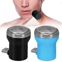 electric shaver mini portable shaver usb power outdoor travel beard trimmer razor for men razor hair removal beard trimmer