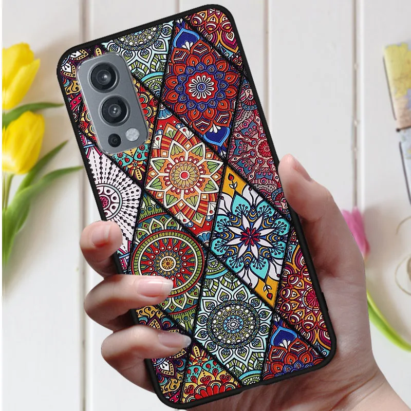 3d emboss flower case for oneplus nord 2 5g cover cute relief case for one plus nord ce 2 5g phone case nord2 5g coque fashion free global shipping