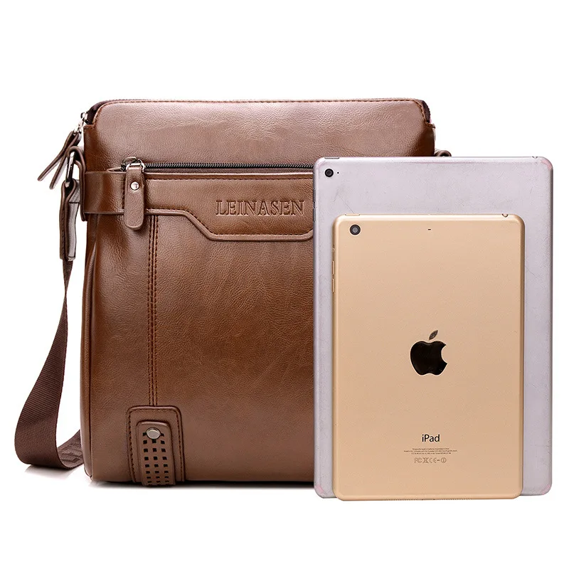 

PU Leather Men's Shoulder Bag Vintage Crossbody Bag for Men Small Travel Messenger Bags Flap New Fashion Men Bag 2019
