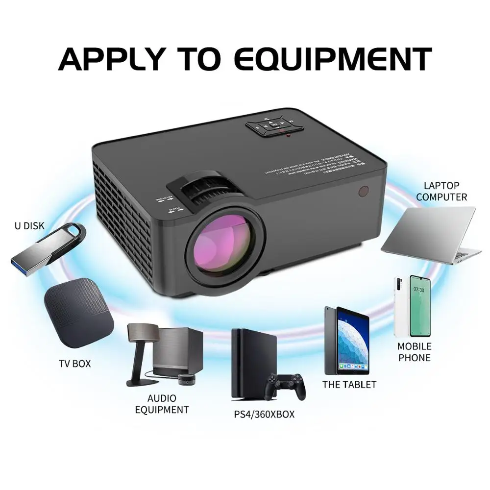 

UNIC SD150 Projector Native 1280 x 720P LED WiFi 3D Projector Android Beamer Support HD 1080P Portable TV Home Theater