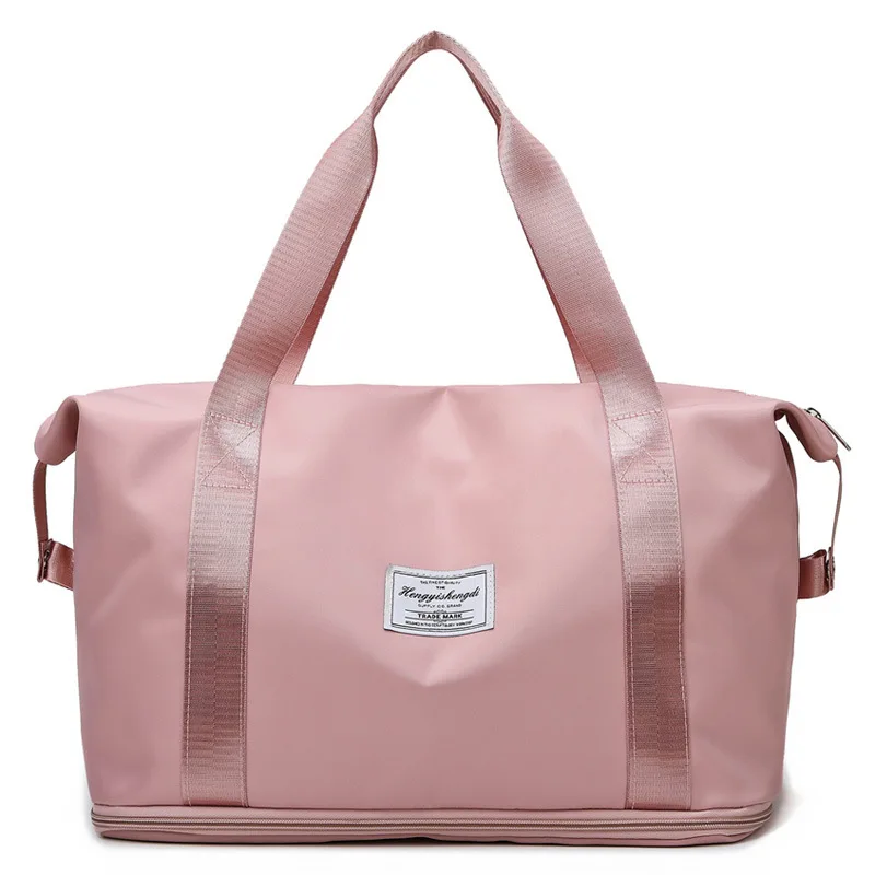 

Large Capacity Travel Bag for Women Waterproof Oxford Fashion Handbag Double Layer Outdoor Fitness Yoga Bags Leisure Sport Purse