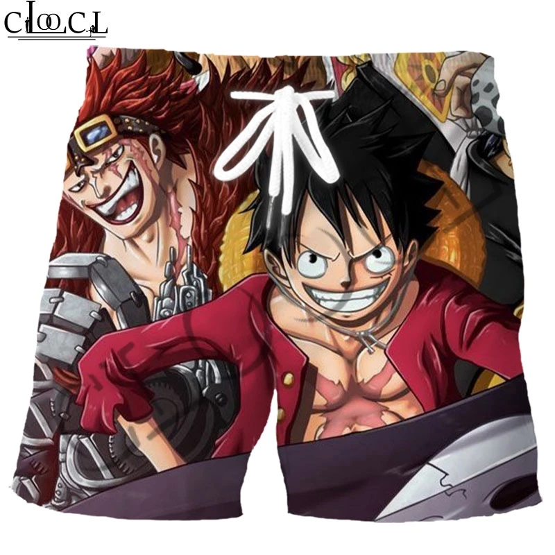CLOOCL цельный короткая футболка с героями из японского аниме шорты размера плюс