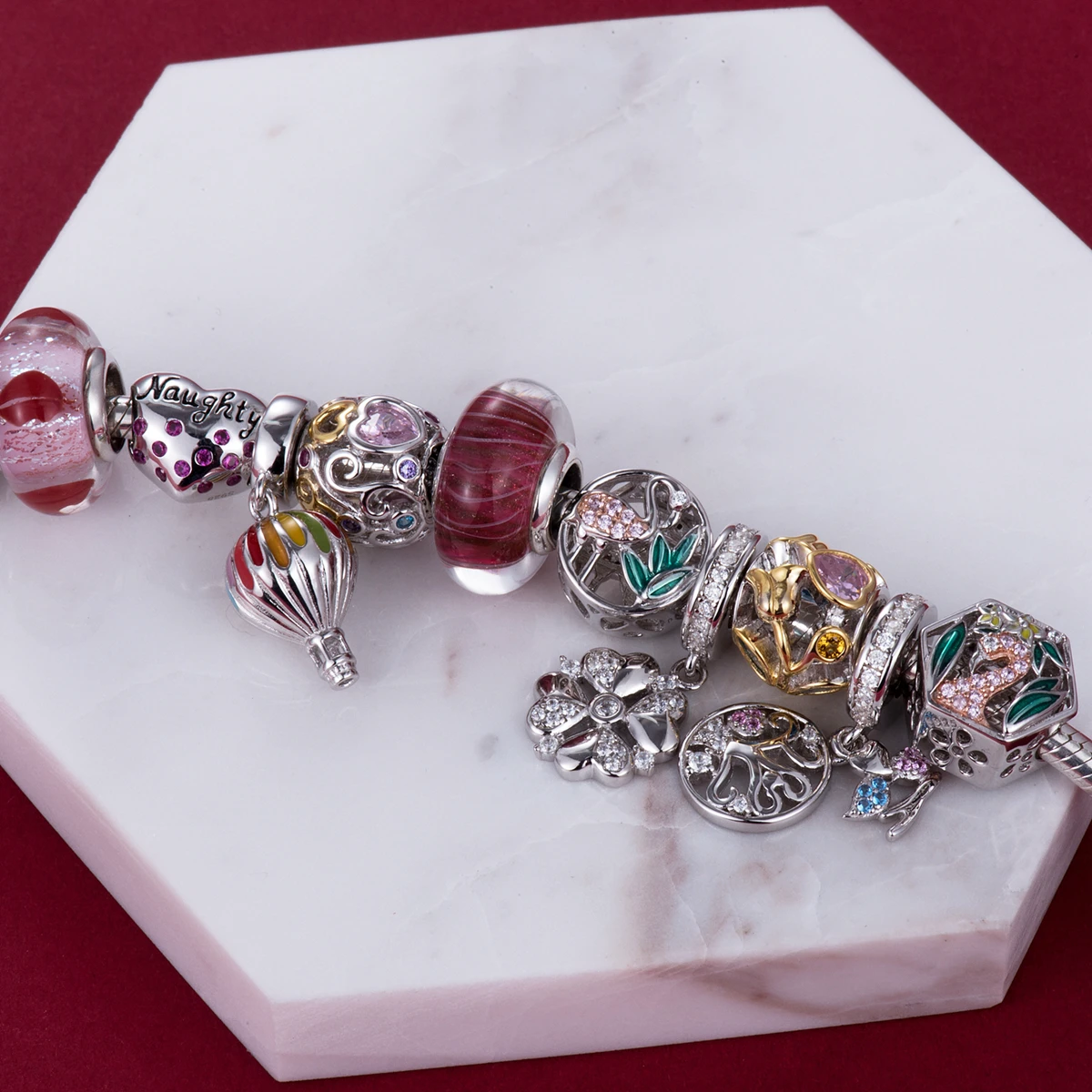 Video! nice and naughty heart 925 Sterling Silver beads charms fit Bracelets &amp Bangles Never change color DDBJ022 | Украшения и