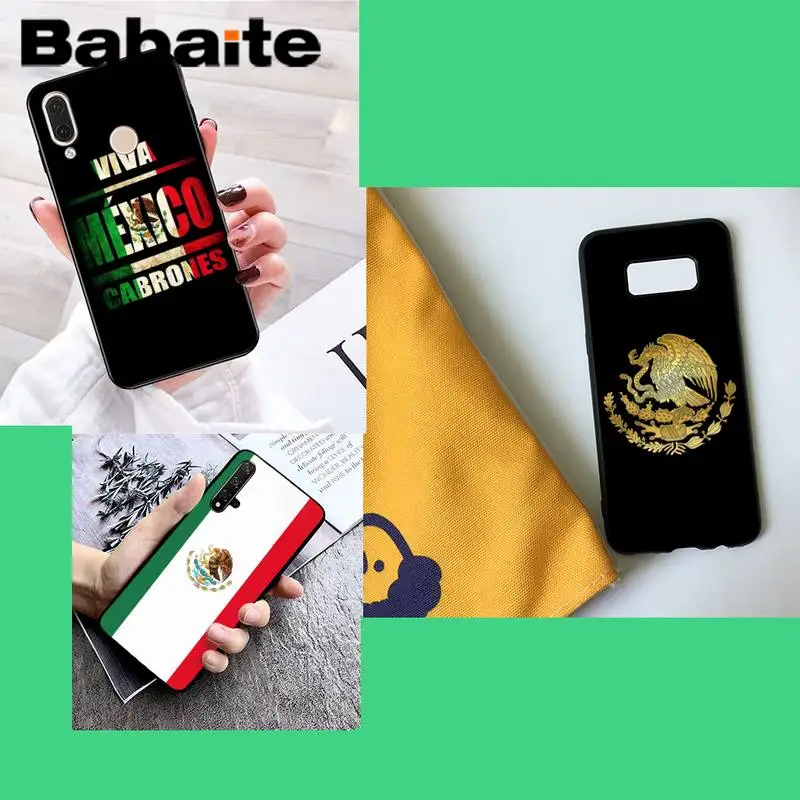 

Babaite Mexico flag emblem Phone Case for samsungaNote10lite A81 01 11 31 huaweihonor8A 9X redmi9 note9 8A oppoReno2 3pro ace