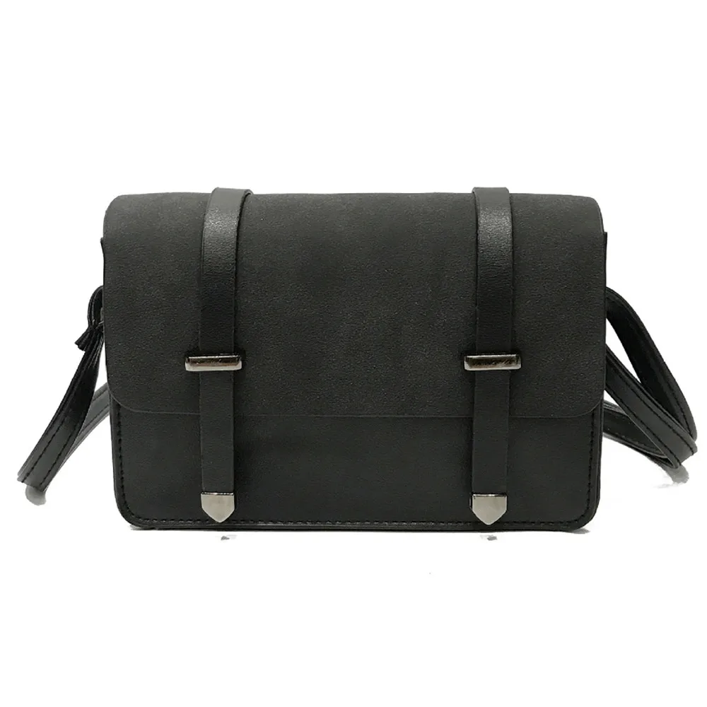 Маленькая кожаная сумка через плечо для женщин 2020 черная коричневая мессенджер