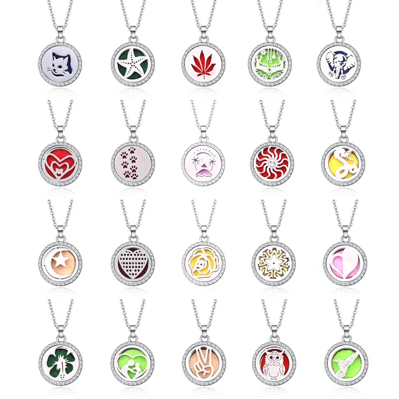 Медальоны для ароматерапии кулон с подвеской кулоном и в виде милой кошки совы