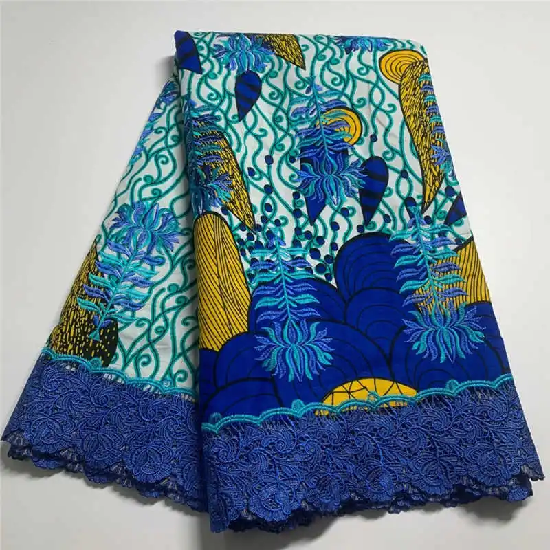

2021Popular Classic Wax Lace Embroidery High Quality African lace fabric For Nigerian Party Dress NN778_S 6yds/pcs