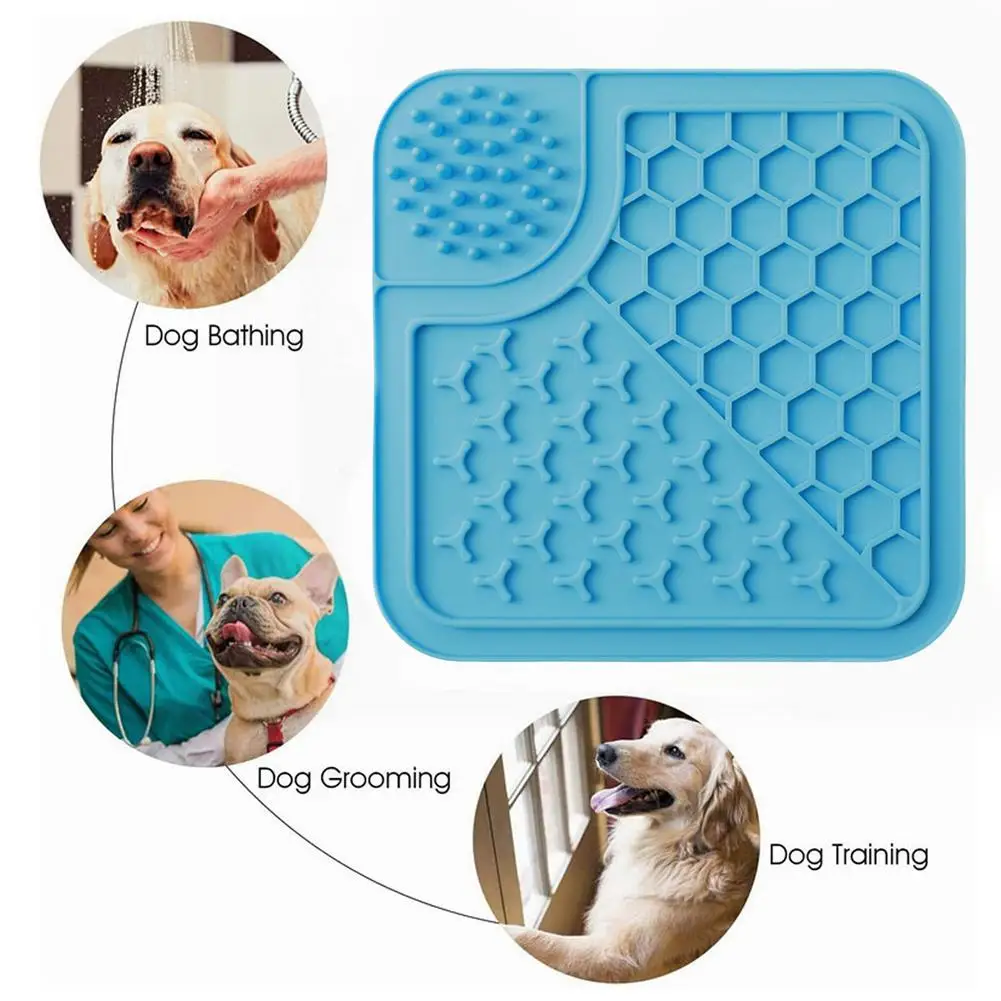 Силиконовый коврик для собак силиконовый лизания с сильным присосом от скуки и
