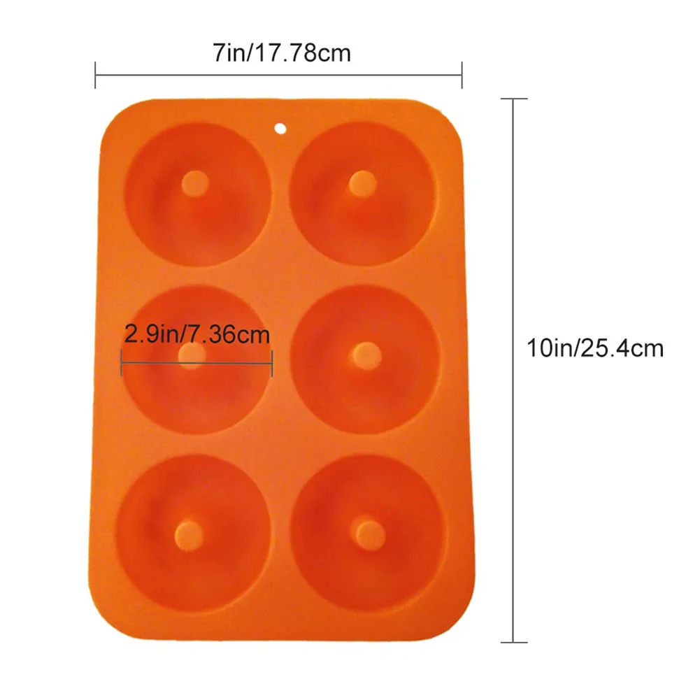 

2Pcs Silicone Donut Molds Non-Stick Donut Baking Tray Donut Baking Molds