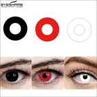 Цветные контактные линзы EYESHARE для косплея на Хэллоуин, контактные линзы ed для глаз аниме, цветные контактные линзы для цветных линз, черные, белые