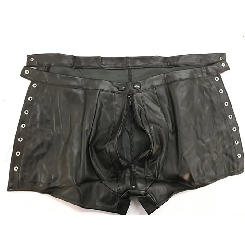 Сексуальное нижнее белье горячее мужское латексное бондаж из ПВХ леггинсы с