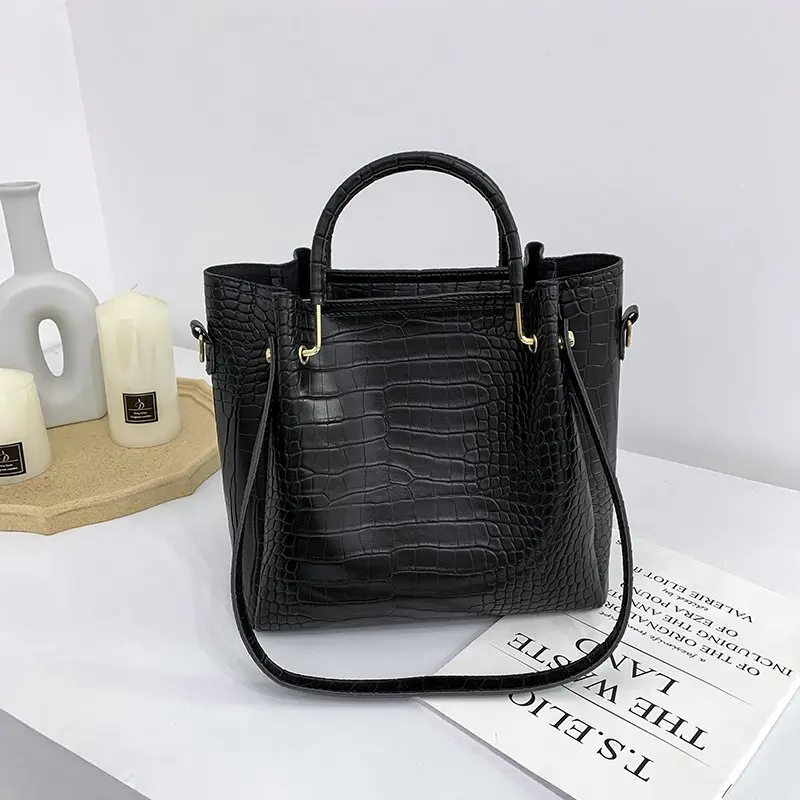 

Кожаные сумки-ведра на плечо с узором под камень для женщин, новинка 2021, простая женская сумка, модная лаконичная сумка, роскошные тоуты, сум...