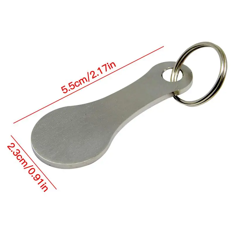 2PCS Ring For Key Keychain Metal Aluminum Alloy Black Shopping Cart Token Keyring Accessories Decor Hook Coin Holder | Дом и сад