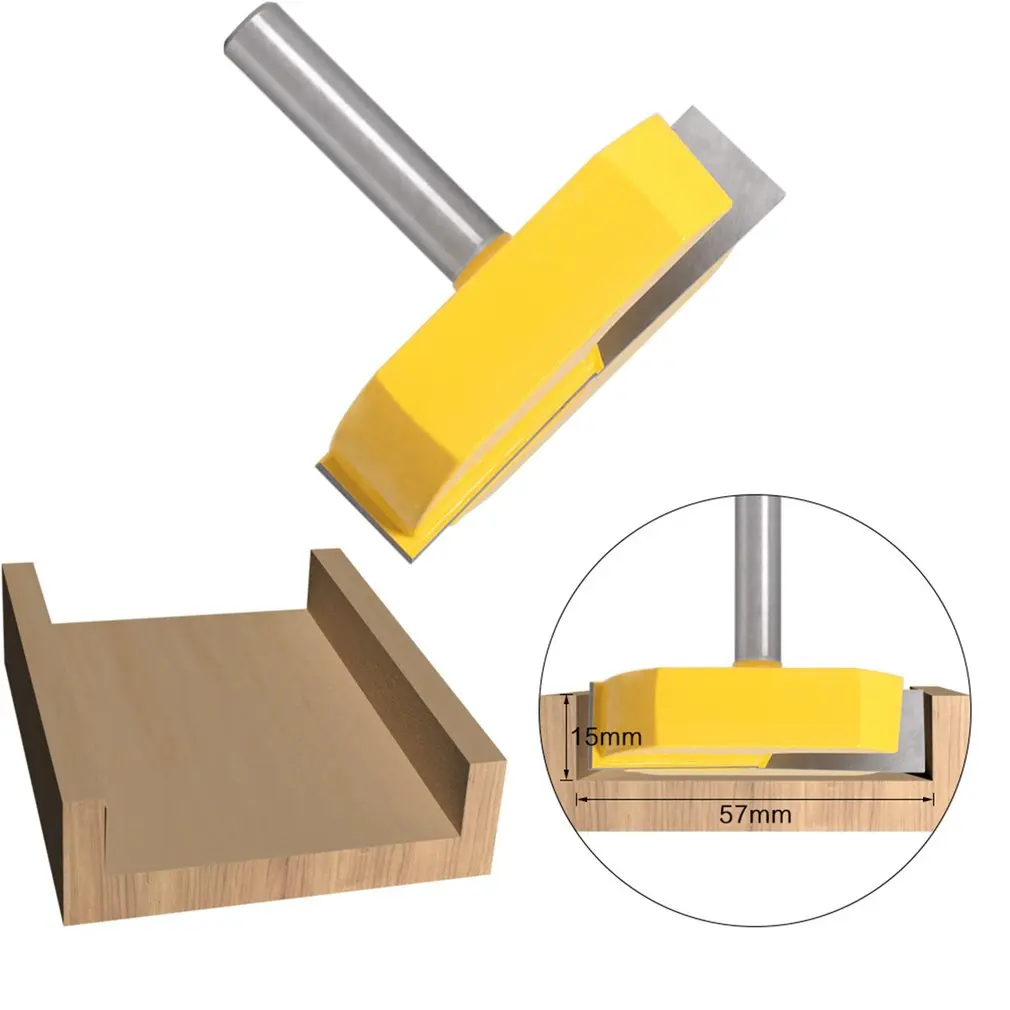 8 Mm Shank Cleaning Bottom Milling Cutting Diameter For Surface Planing Router Bit Trimming Cutter Wood | Инструменты
