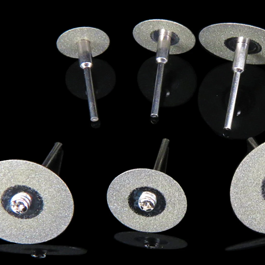 

5pcs Diamond Cutting Discs Cut Off Mini Diamond Saw Blade with 1pcs Connecting 3mm Shank for Dremel Drill Fit Rotary Tool