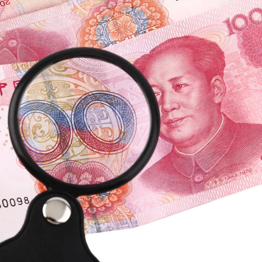 Складная Ювелирная мини-лупа 5X 45 мм увеличительное стекло лупа линза |