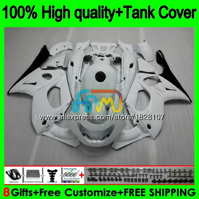 

YZF600R For YAMAHA Thundercat 96 97 98 99 00 01 Gloss white 02 72BS.8 YZF-600R YZF 600R 1996 1997 1998 1999 2000 2001 Fairing