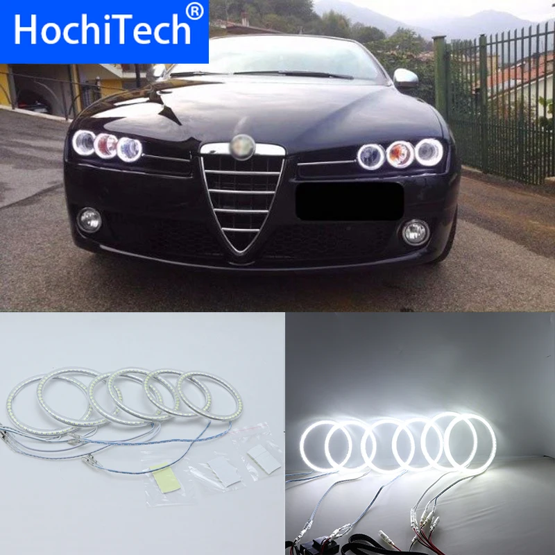 6 шт. супер яркий белый 3528 SMD комплект светодиодов глаза ангела Противотуманные