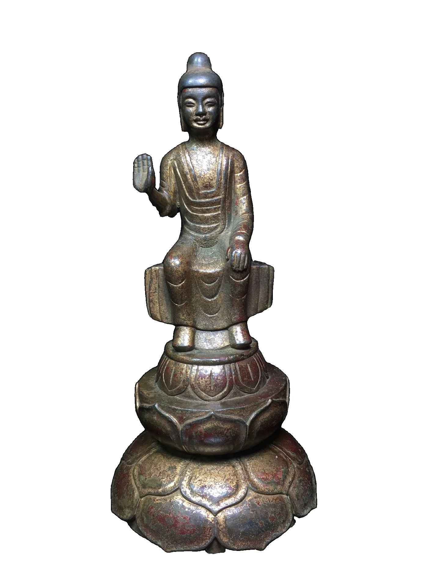 

Статуэтка Будды LAOJUNLU A тибетская Буддийская бронза Северной версии, имитация античной бронзы, коллекция шедевров