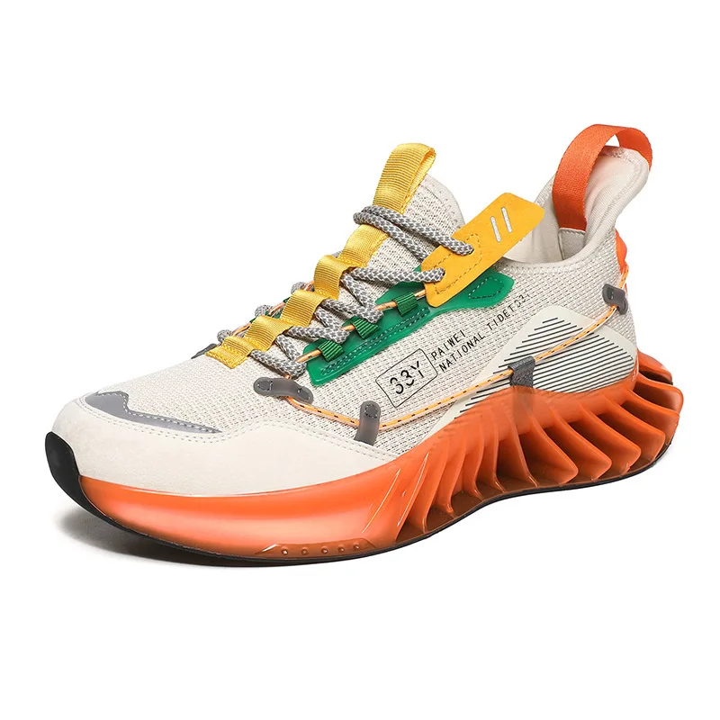 

Large Size Summer New Blade Flame Leisure Sports Shoes Outdoor Shockproof Breathable Running Shoes Men