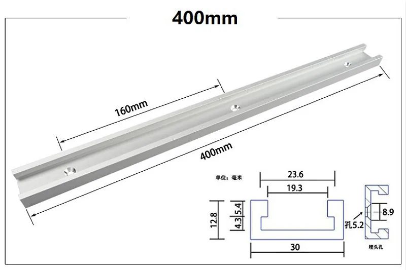 Aluminium alloy T-tracks Slot Miter Track And Miter Bar Slider Table Saw Miter Gauge Rod Woodworking Tools DIY