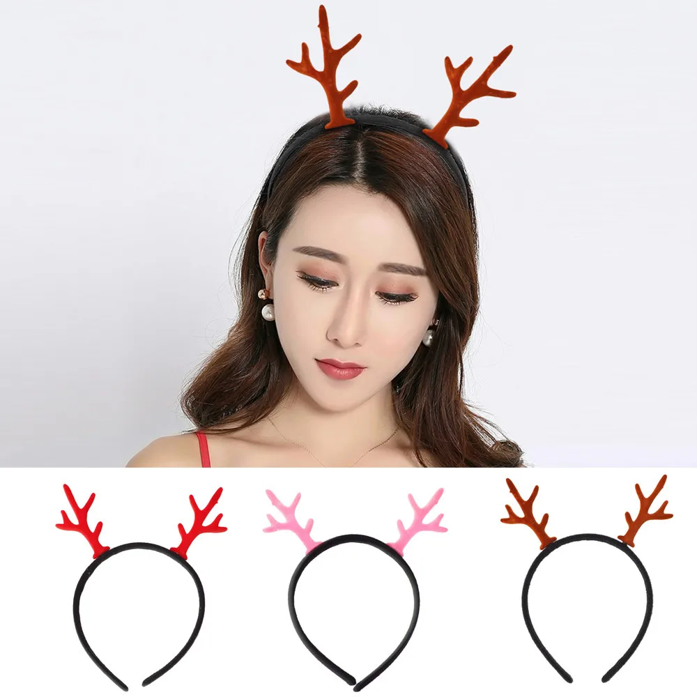 Noel Elk Hairband Горячая Рождественская повязка на голову Санта Рождественские