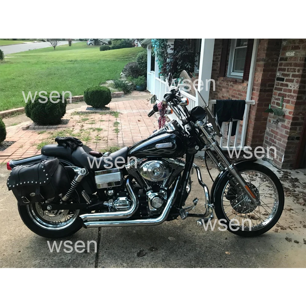Хром 1 1/4 &quotусы защита двигателя протектор Краш бар шоссе для 2006 2017 Harley Dyna FXDB FXDC FXDF